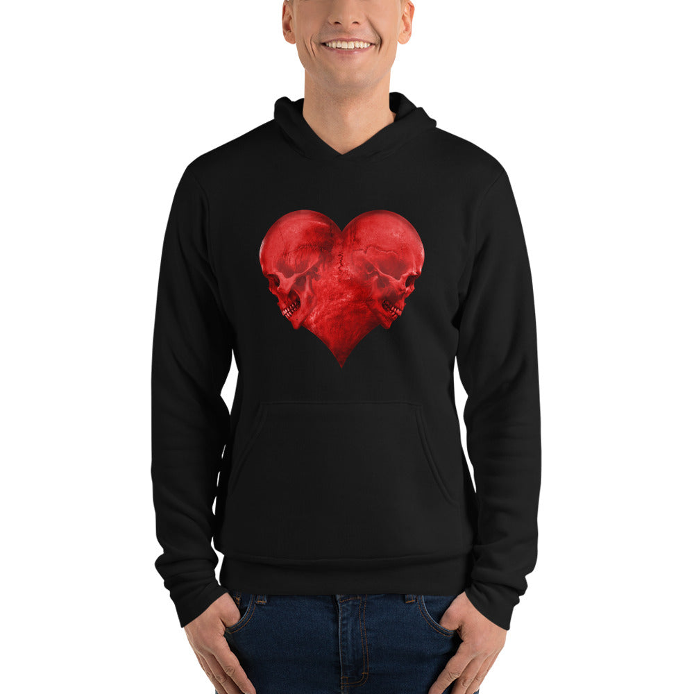 Love is in The Scare - Heart Hoodie