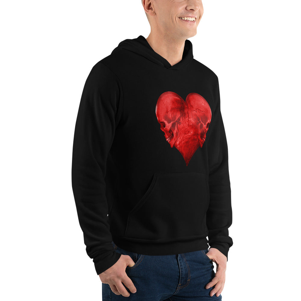Love is in The Scare - Heart Hoodie