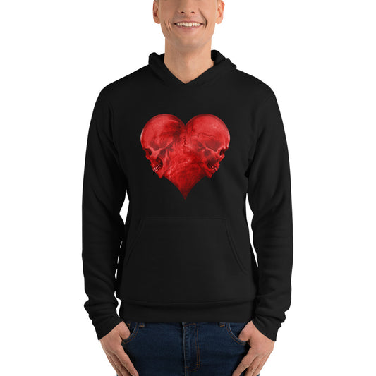 Love is in The Scare - Heart Hoodie
